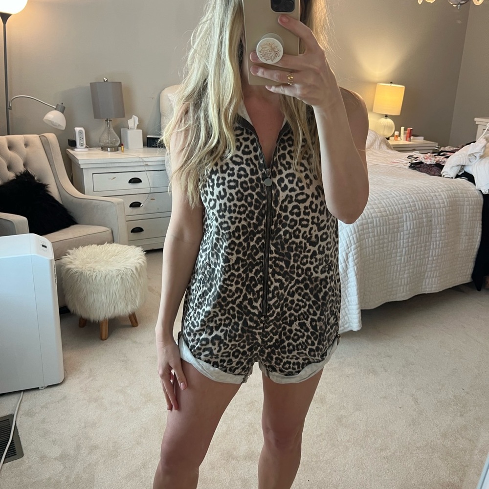 One Teaspoon Leopard Print Jumpsuit